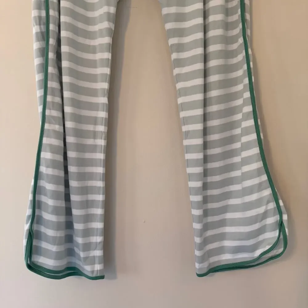 Lake Striped Pajama Set Long Sleeve Top and Pants 100% Pima Cotton Size Medium - Picture 3 of 13